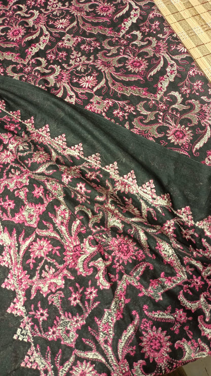 Karandi embroidered shawl