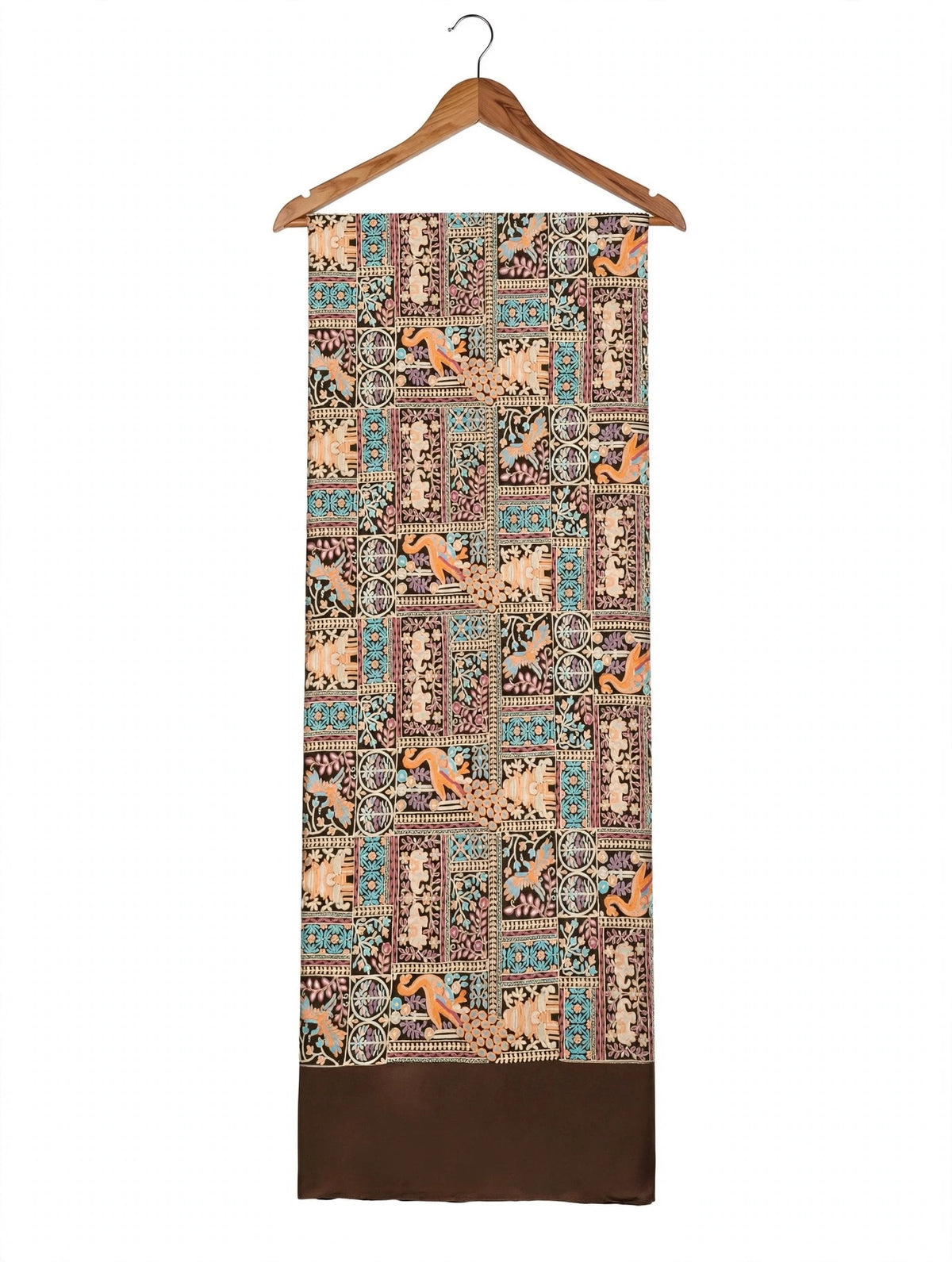Mastani - Dark Chocolate Brown Heavily Embroidered