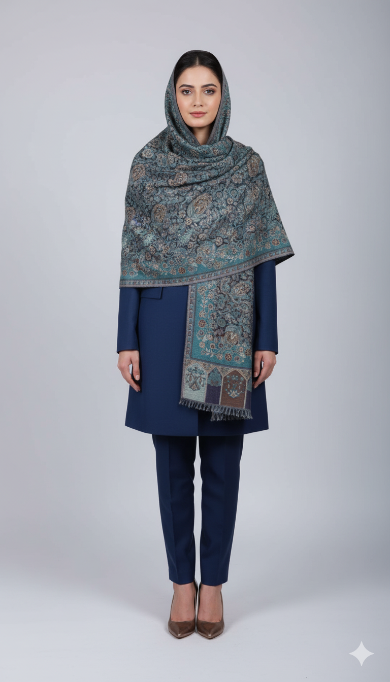 Kani Mini Shawl – Elegant Handcrafted Pashmina