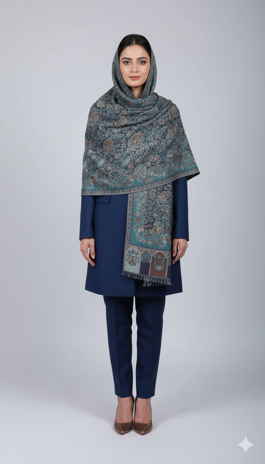 Kani Mini Shawl – Elegant Handcrafted Pashmina