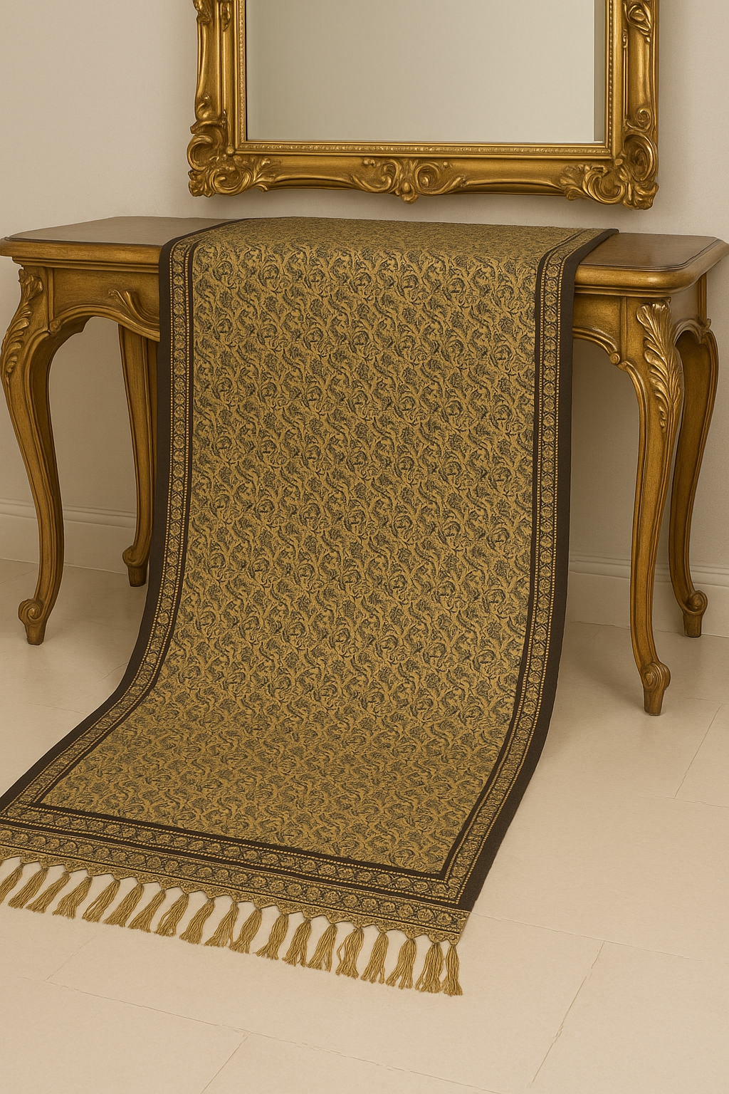 Jamawar Pashmina Shawl – Golden Elegance