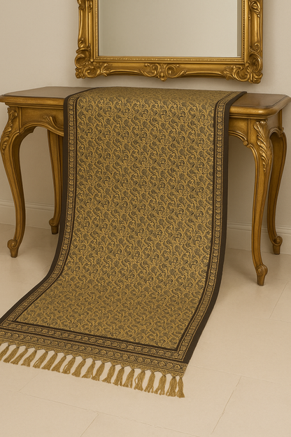 Jamawar Pashmina Shawl – Golden Elegance