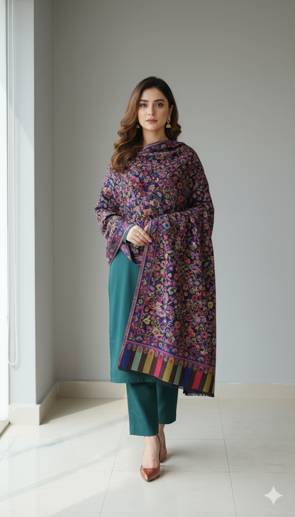 Kani Pashmina Shawl  Traditional Kashmiri Weave