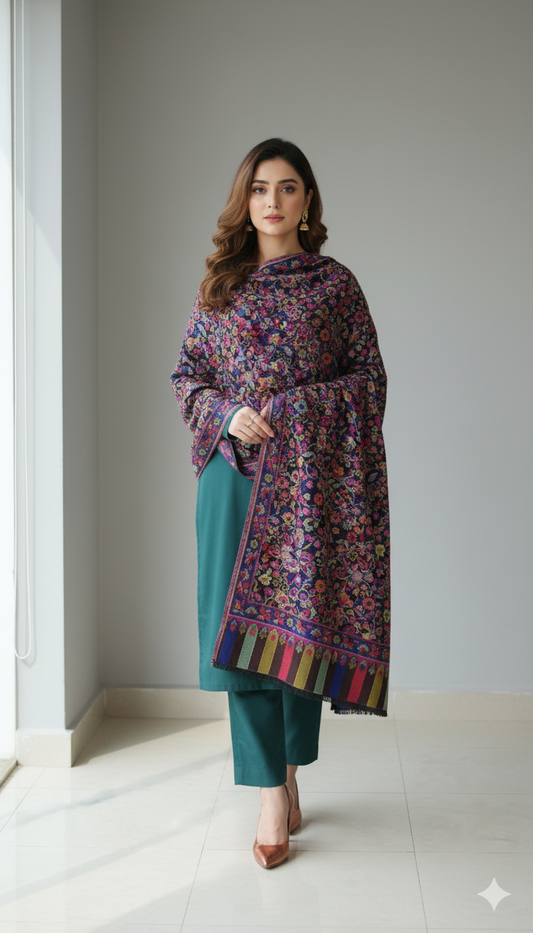 Kani Pashmina Shawl  Traditional Kashmiri Weave