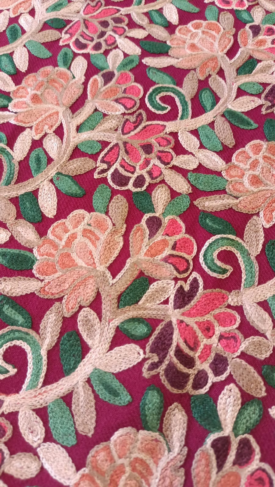 Aari Embroidered Pashmina Shawl