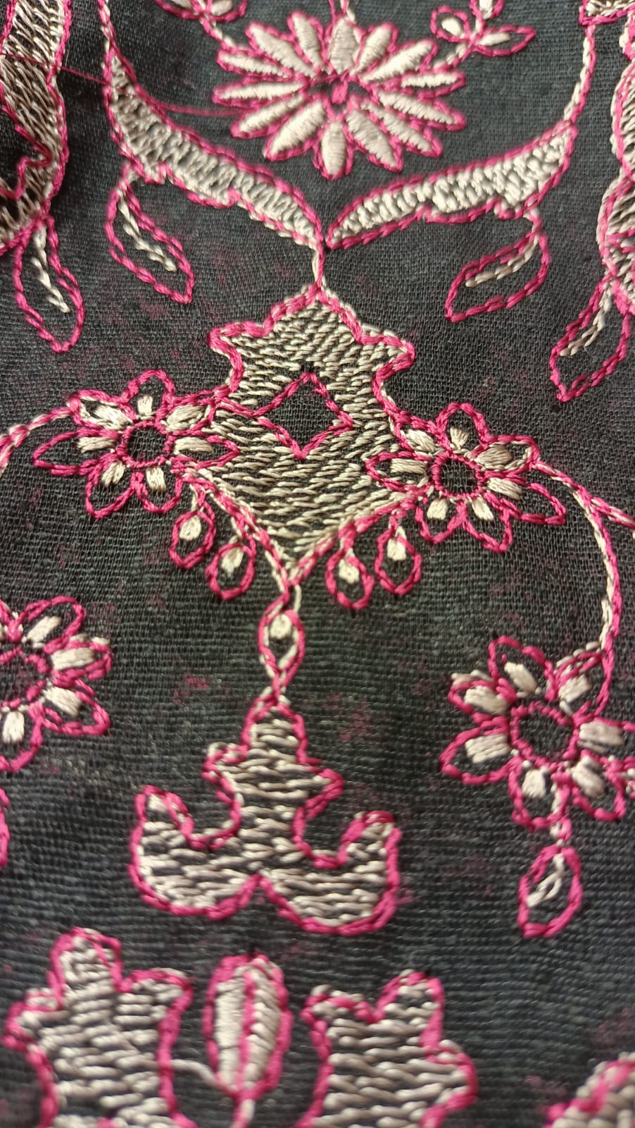 Karandi embroidered shawl