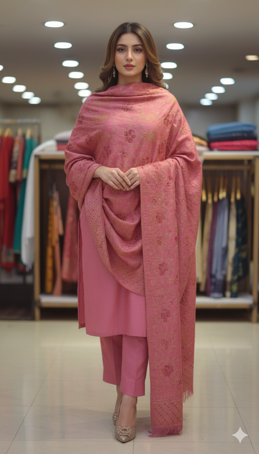 Karandi Embroidered Shawl
