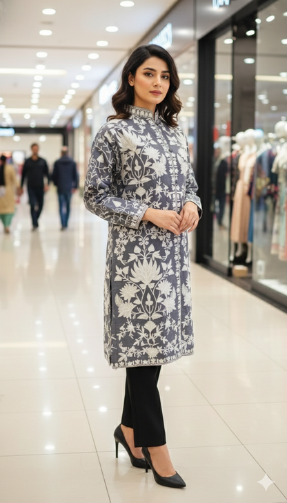 Embroidered Silk Jacket