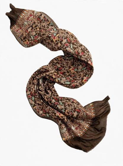 The Royal Shikargah - Heirloom Pashmina Nalki Shawl
