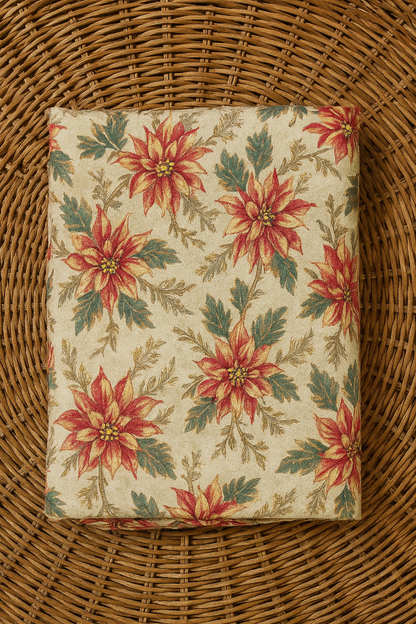 Floral Printed Unstitched Lilen Fabric.