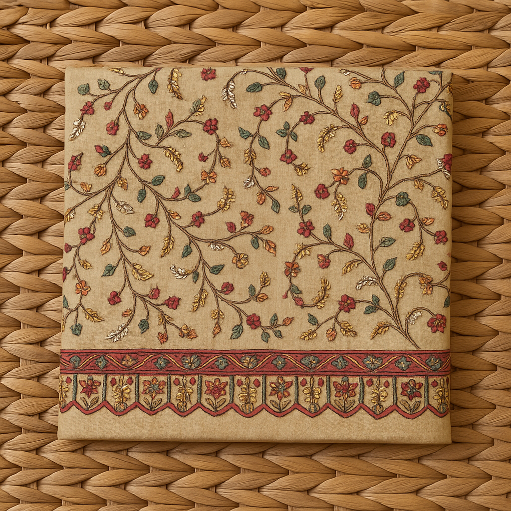 Elegant Pashmina Embroidered Shawl Timeless Floral Design