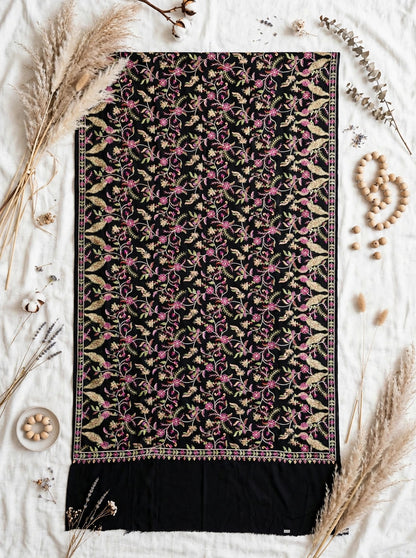 Pashmina Shawl with Papier Mâché Embroidery