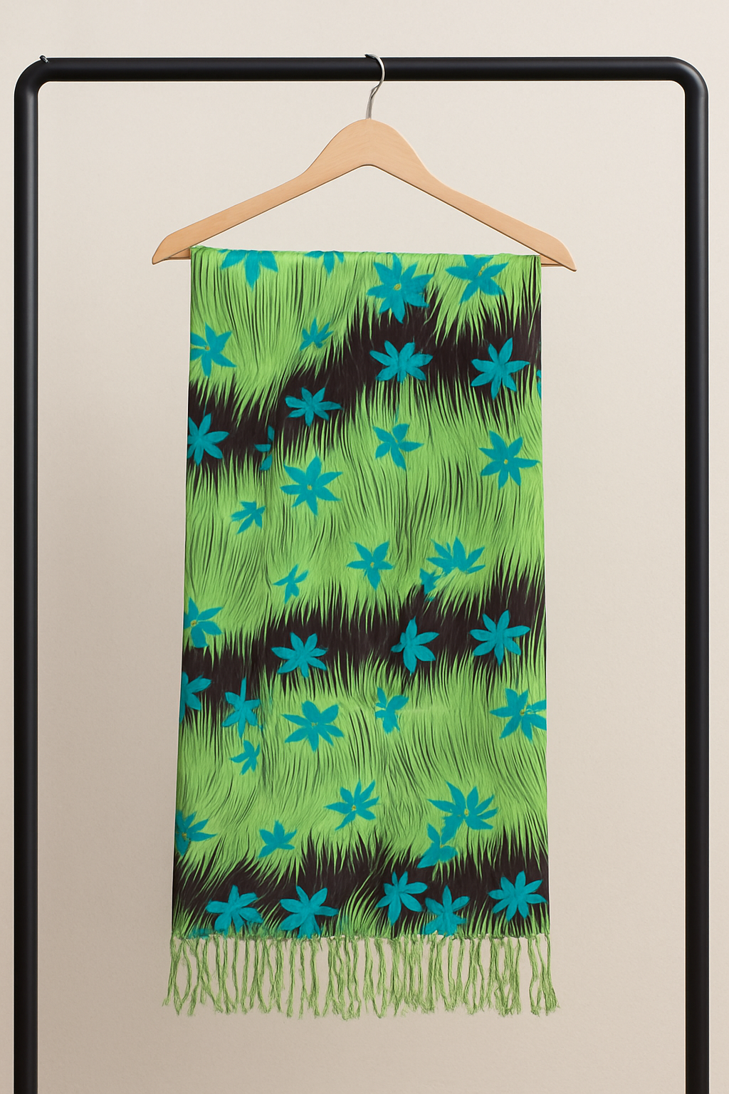 Botanical Breeze Printed Pashmina Shawl