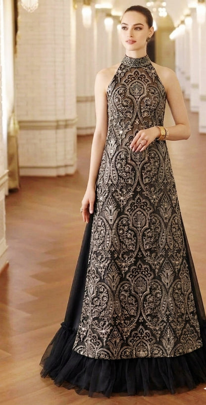 Elegant Bareeze Embroidered Net