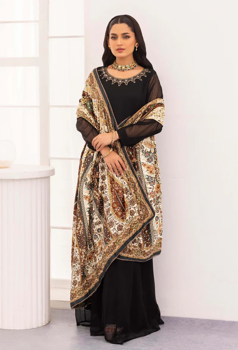 Luxury Lightweight Velvet Digital Printed Shawl